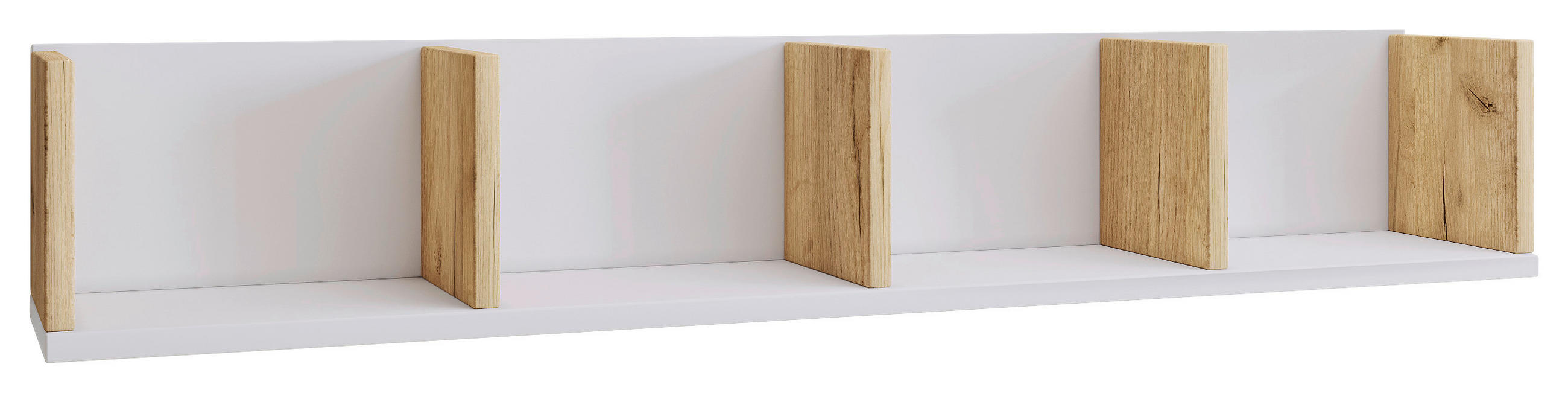 WANDREGAL 97/17/17 cm  - Honigeiche/Weiß, Design, Holzwerkstoff (97/17/17cm) - MID.YOU