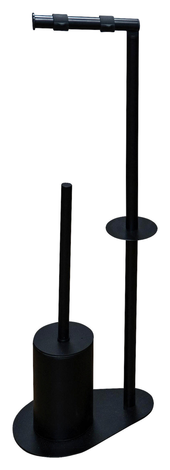 WC KEFE-SZETT fém    - fekete, Basics, műanyag/fém (22/67/15cm) - Sadena