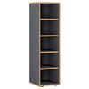 SCHUHREGAL Anthrazit, Honigeiche  - Honigeiche/Anthrazit, Design, Holzwerkstoff/Kunststoff (30/110/33cm) - MID.YOU
