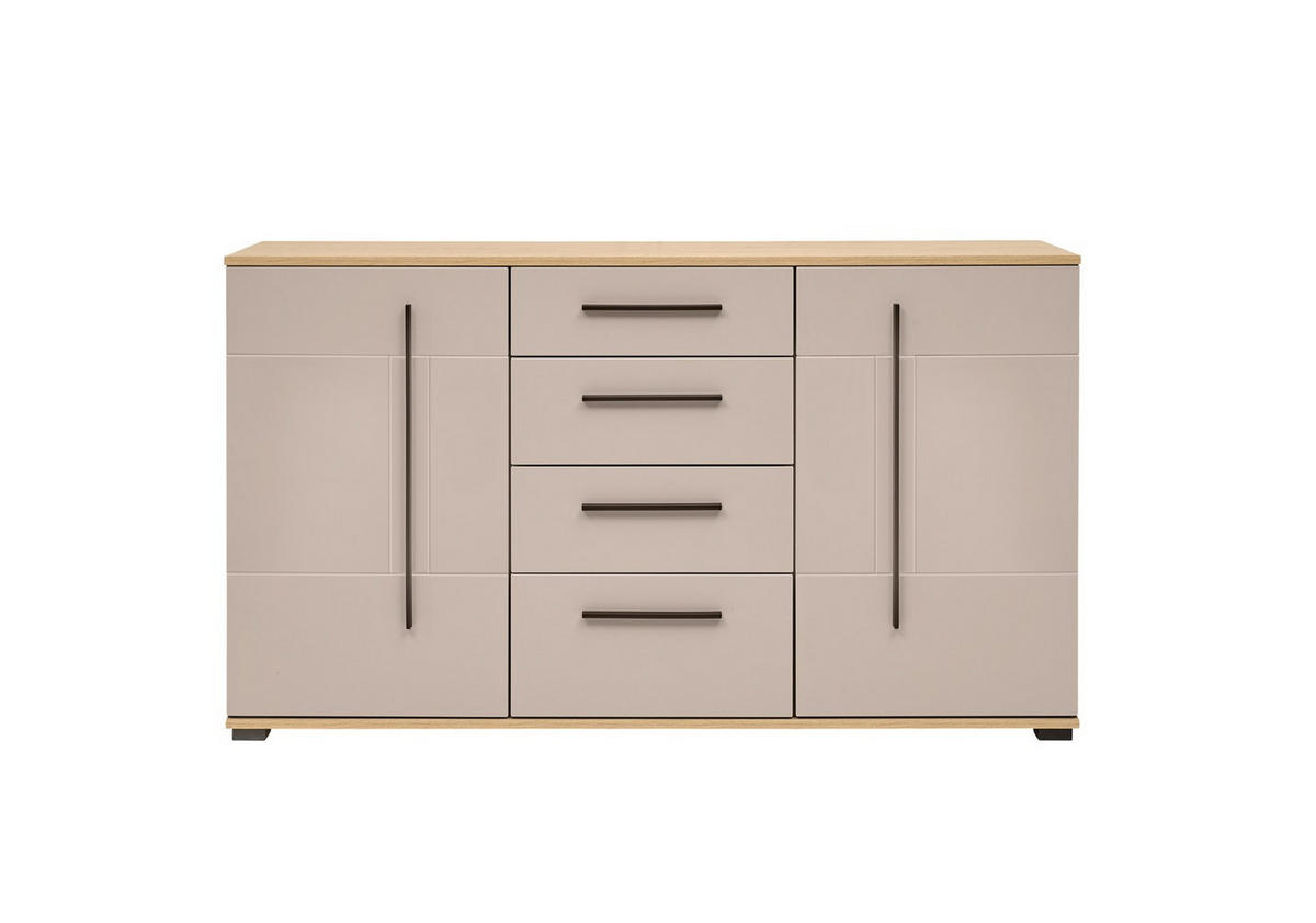 SIDEBOARD  150/86/42 cm 4 Schublade(n)  - Kaschmir/Eichefarben, Design, Holzwerkstoff/Kunststoff (150/86/42cm) - Livetastic