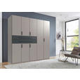 KLEIDERSCHRANK  in Graphitfarben, Grau, Sahara  - Graphitfarben/Grau, Design, Holzwerkstoff (225/208/65cm) - Carryhome