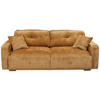 SCHLAFSOFA in Chenille Goldfarben  - Goldfarben/Schwarz, Konventionell, Kunststoff/Textil (235/88/120cm) - MID.YOU