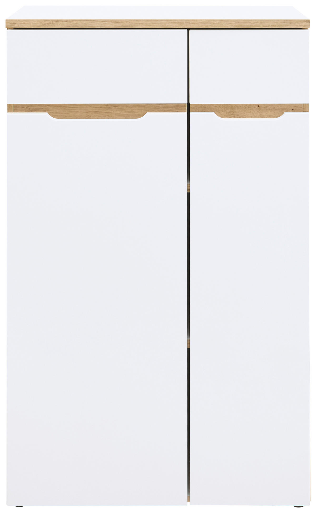 AKTENSCHRANK Weiß, Eiche Artisan  - Weiß/Eiche Artisan, KONVENTIONELL, Holzwerkstoff (75/122/38cm) - MID.YOU
