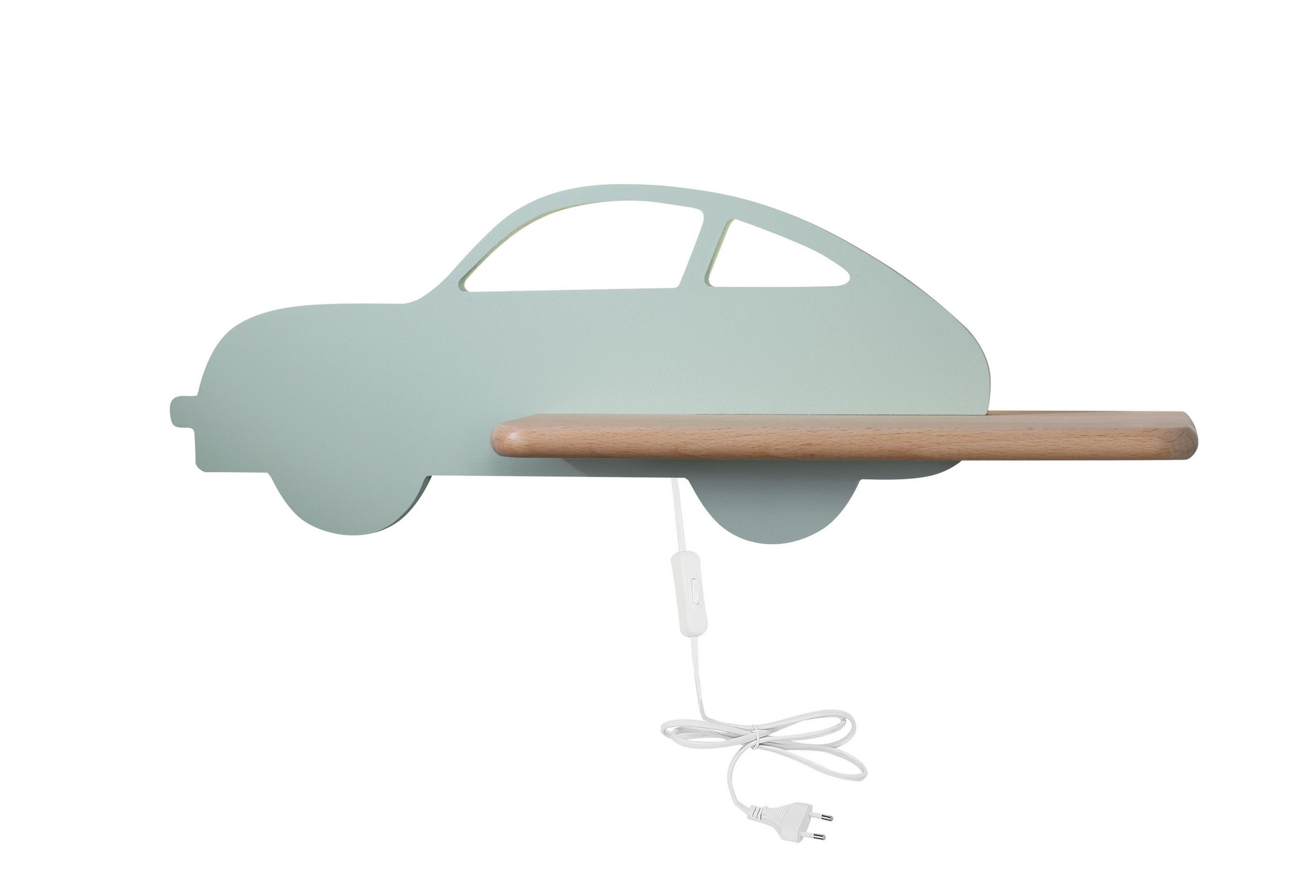 KINDERWANDLEUCHTE Car 43/12/15 cm   - Mintgrün, Basics, Holz/Holzwerkstoff (43/12/15cm)