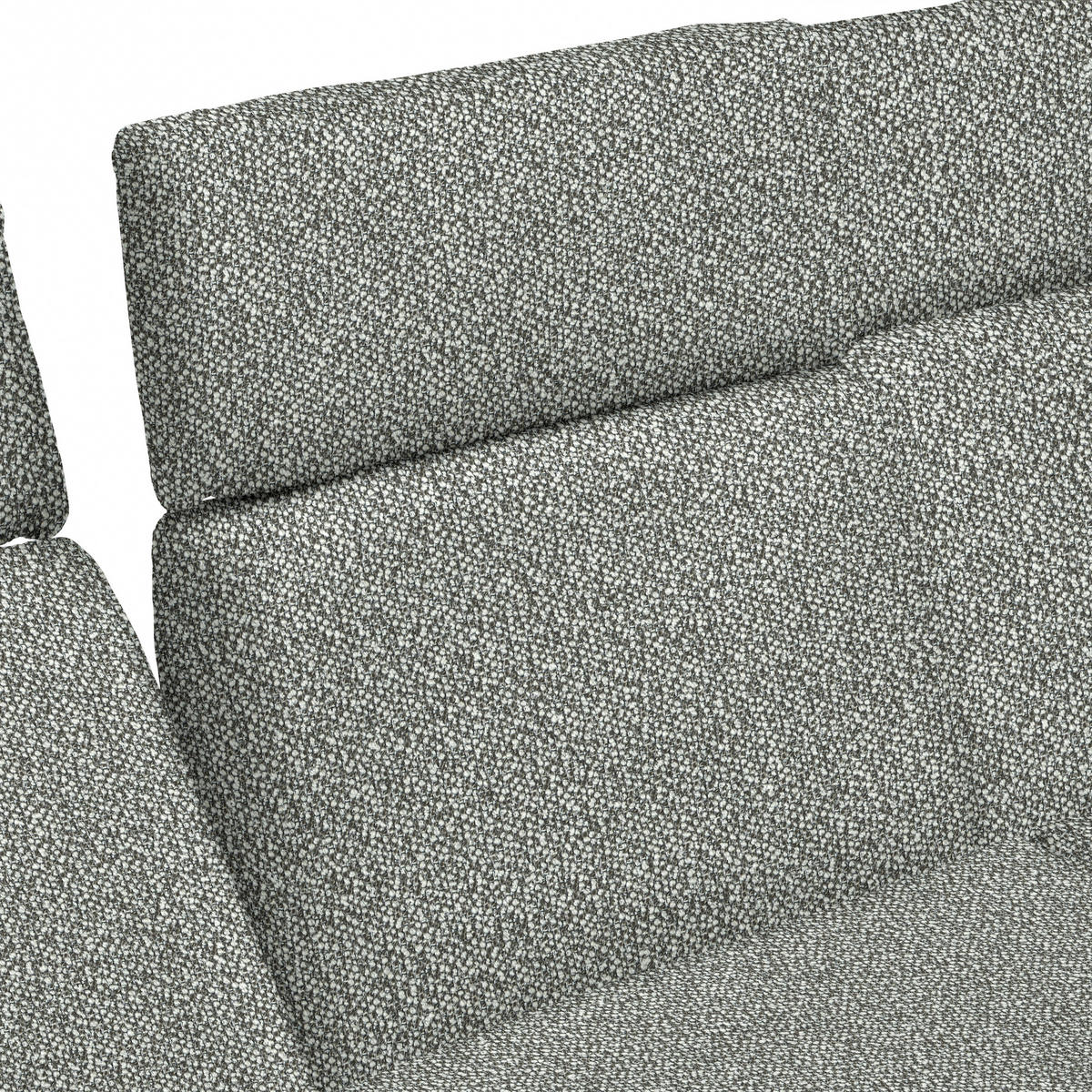 ECKSOFA in Flachgewebe Grau  239/270 cm  - Dunkelgrau/Schwarz, Design, Textil/Metall (239/270cm) - Koinor