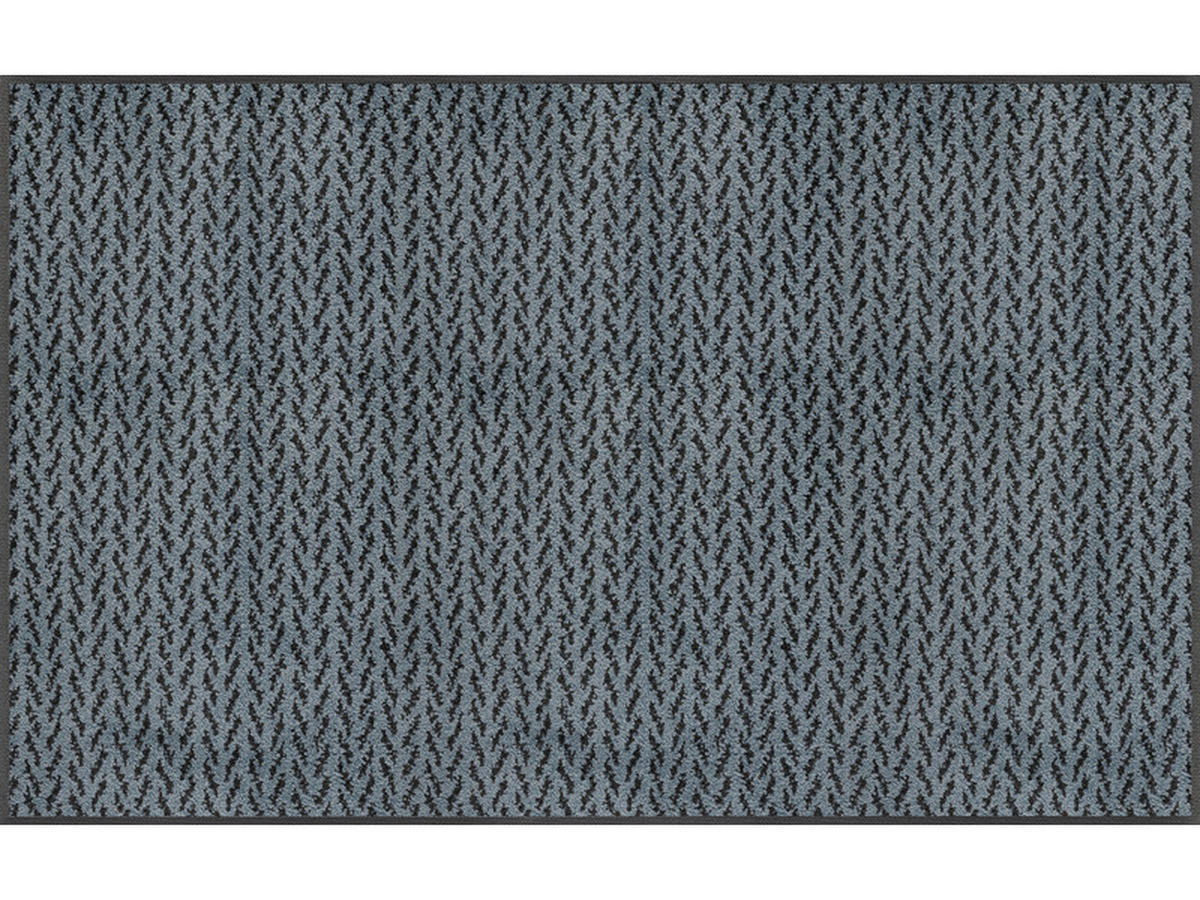 FUßMATTE  75/120 cm  Anthrazit, Blaugrau  - Anthrazit/Blaugrau, KONVENTIONELL, Kunststoff/Textil (75/120cm) - wash+dry