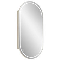 SPIEGELSCHRANK 45,1/90,1/14,5 cm  - Kaschmir, Natur, Glas/Holzwerkstoff (45,1/90,1/14,5cm) - Sadena