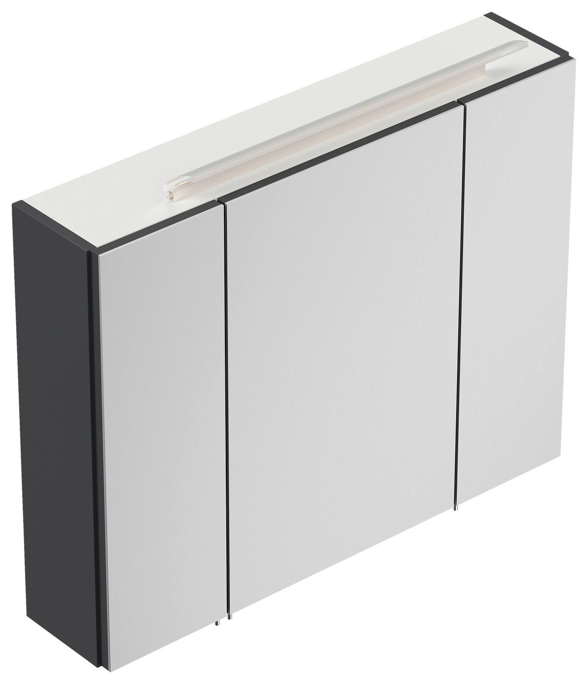 SPIEGELSCHRANK 80/62/17 cm  - Graphitfarben, MODERN, Glas/Holzwerkstoff (80/62/17cm) - MID.YOU