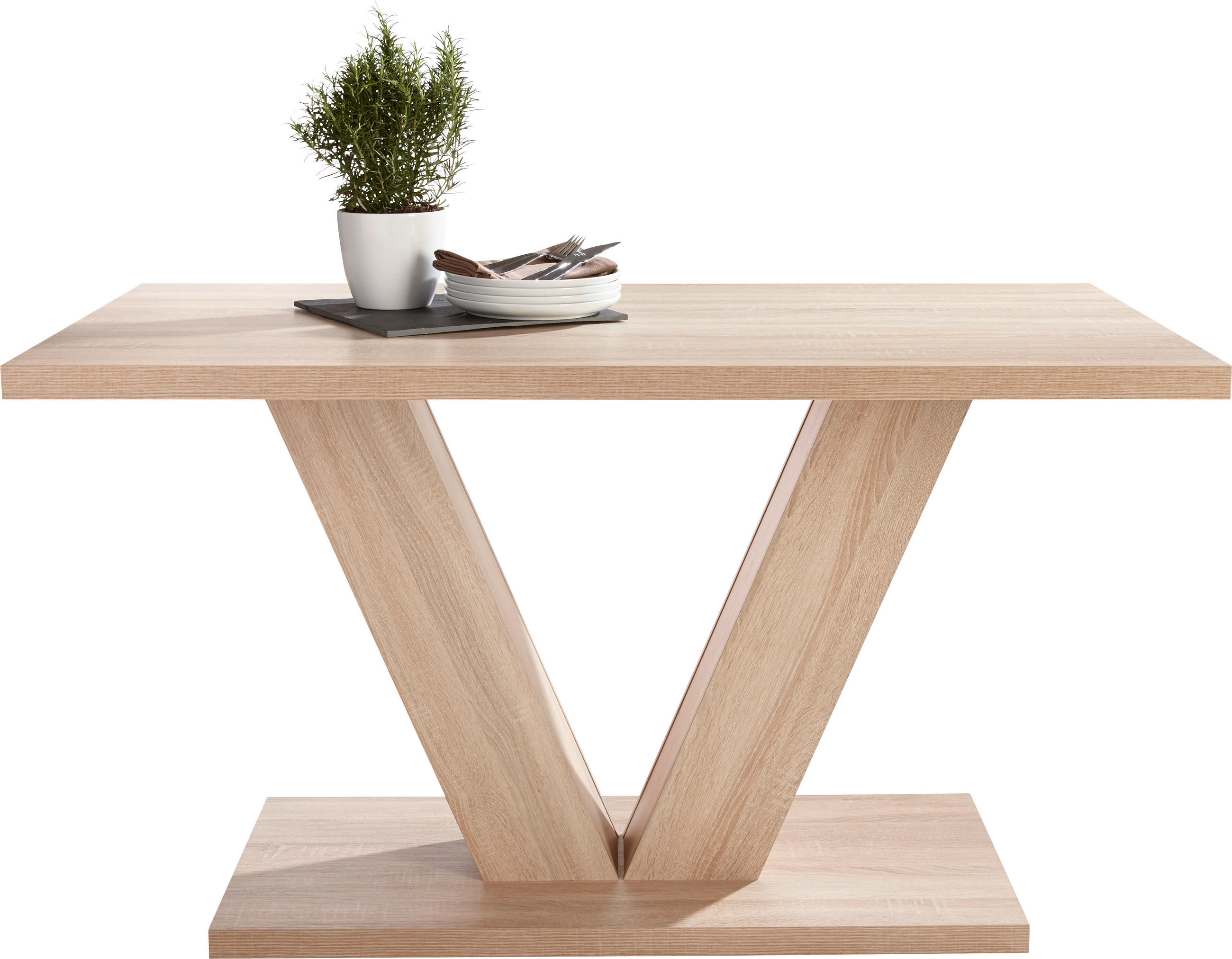 TRPEZARIJSKI STO  sonoma hrast   - sonoma hrast, Konvencionalno, pločasti materijal (135/80/75,5cm) - Carryhome