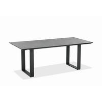 GARTENTISCH Kunststoff Anthrazit, Grau rechteckig  - Anthrazit/Grau, Design, Kunststoff/Metall (160/95/76cm)