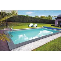 POOL-SET 800/400/150 cm  - Blau, Basics, Kunststoff (800/400/150cm)