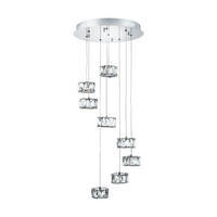LUSTRĂ  - străveziu/culoare crom, Basics, plastic/metal (38cm)