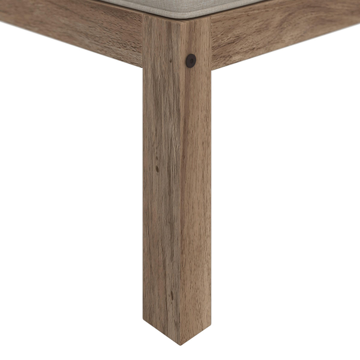 BAŠTENSKA GARNITURA  - boja akacije/krem, Moderno, drvo/tekstil (250/250cm) - Bessagi Garden