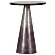 BEISTELLTISCH 40/40/55 cm Schwarz, Pink rund  - Pink/Schwarz, Design, Glas/Metall (40/40/55cm) - Carryhome