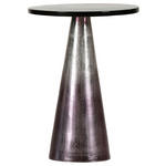 BEISTELLTISCH 40/40/55 cm Schwarz, Pink rund  - Pink/Schwarz, Design, Glas/Metall (40/40/55cm) - Carryhome