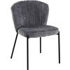 STUHL  in Eisen Struktur Holz, Metall, Textil  - Schwarz/Grau, LIFESTYLE, Holz/Textil (55/79/59cm) - Livetastic