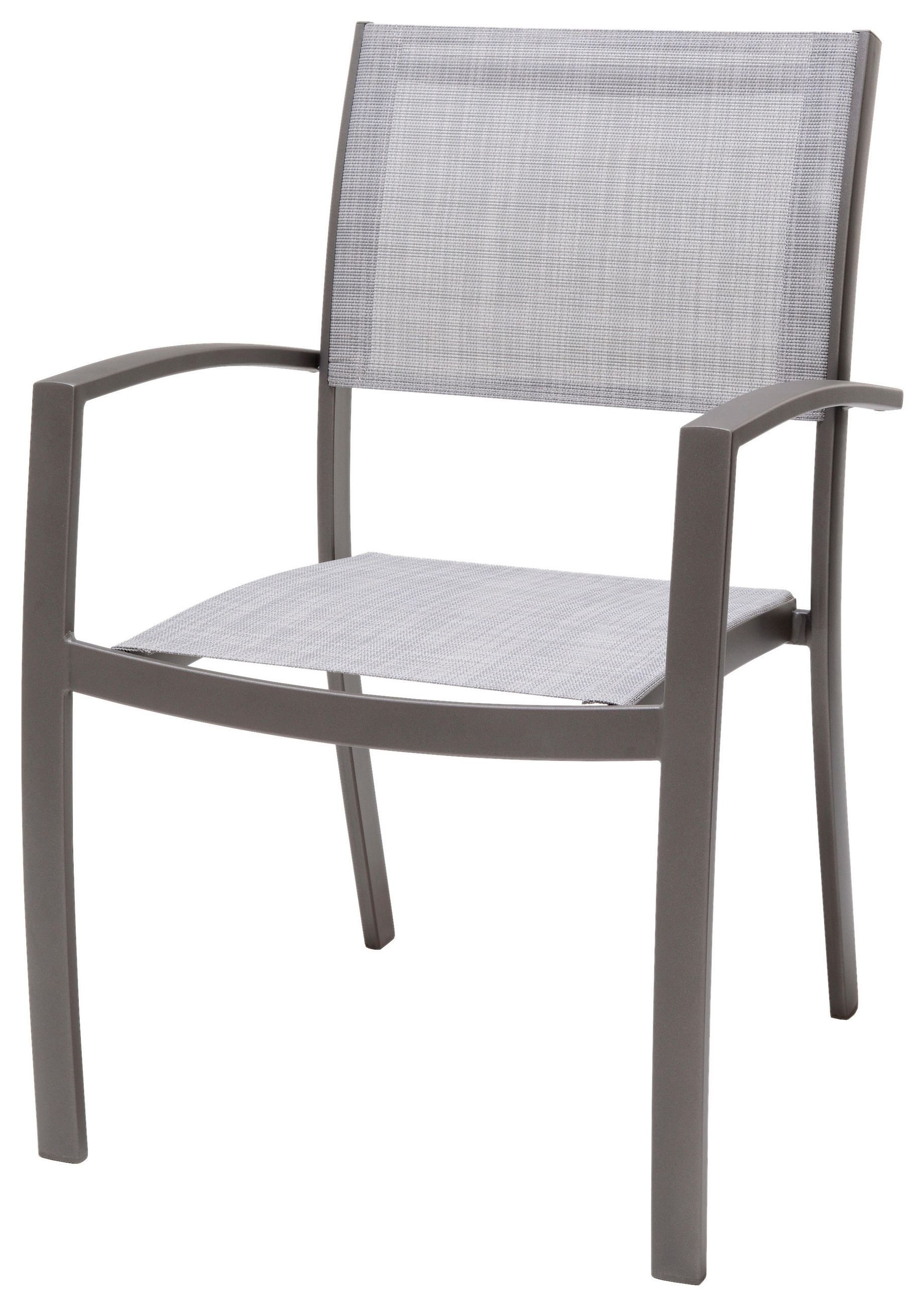 STAPELSESSEL in Metall, Textil Grau  - Grau, KONVENTIONELL, Textil/Metall (59,3/88,25/58cm) - Ambia Garden