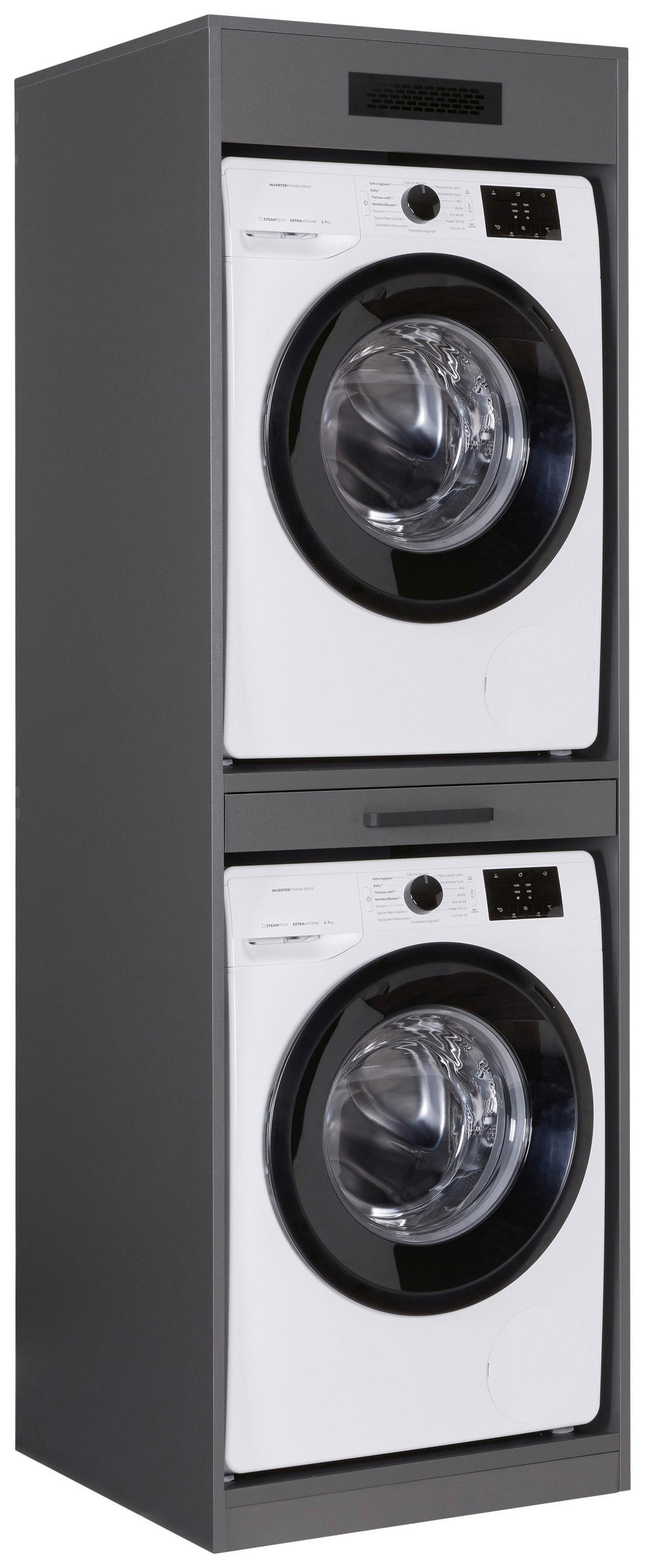 HAUSWIRTSCHAFTSRAUM 134/208/68 cm  in Anthrazit  - Anthrazit, MODERN, Holzwerkstoff (134/208/68cm) - home24