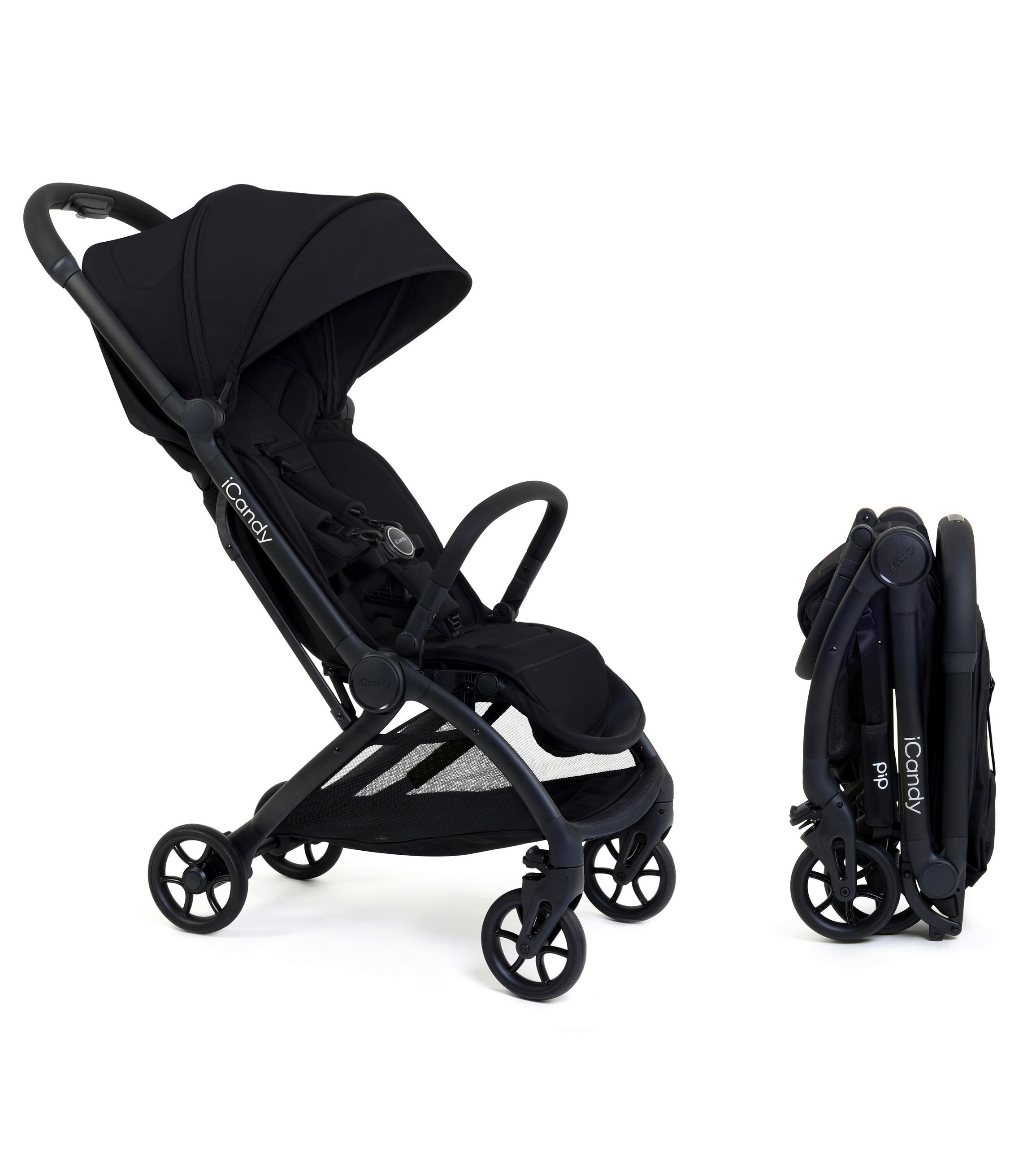 KIŠOBRAN KOLICA  PIP  - crna, Basics, tekstil/metal (104.5/44/67cm) - ICANDY