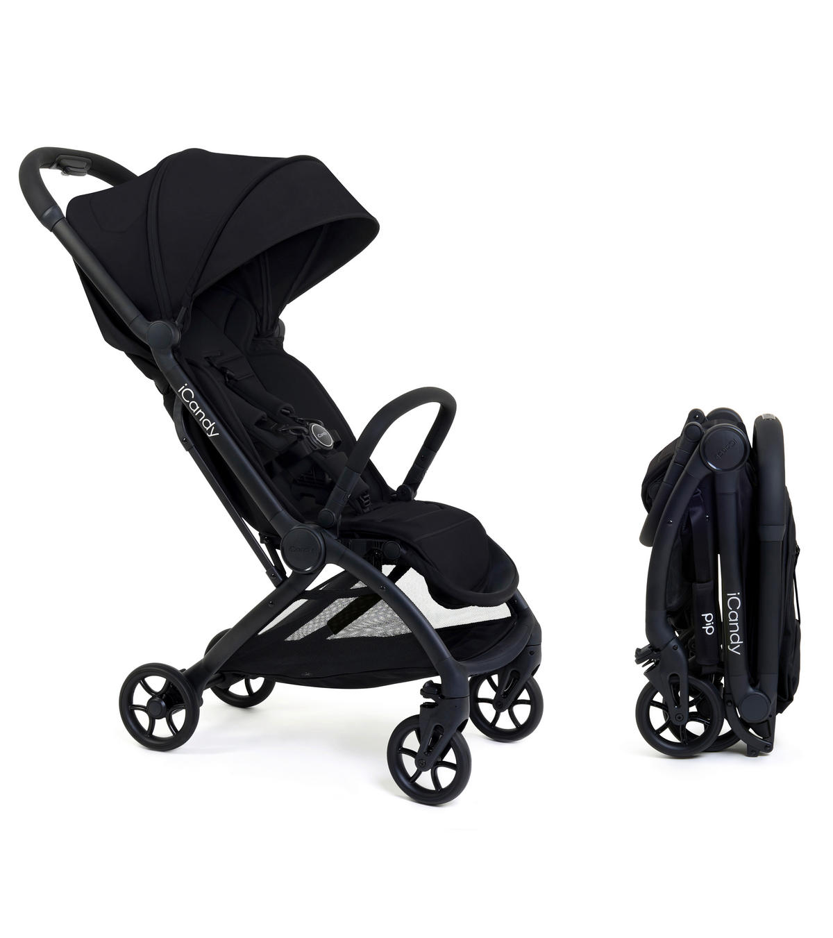 KIŠOBRAN KOLICA  PIP  - crna, Basics, tekstil/metal (104.5/44/67cm) - ICANDY