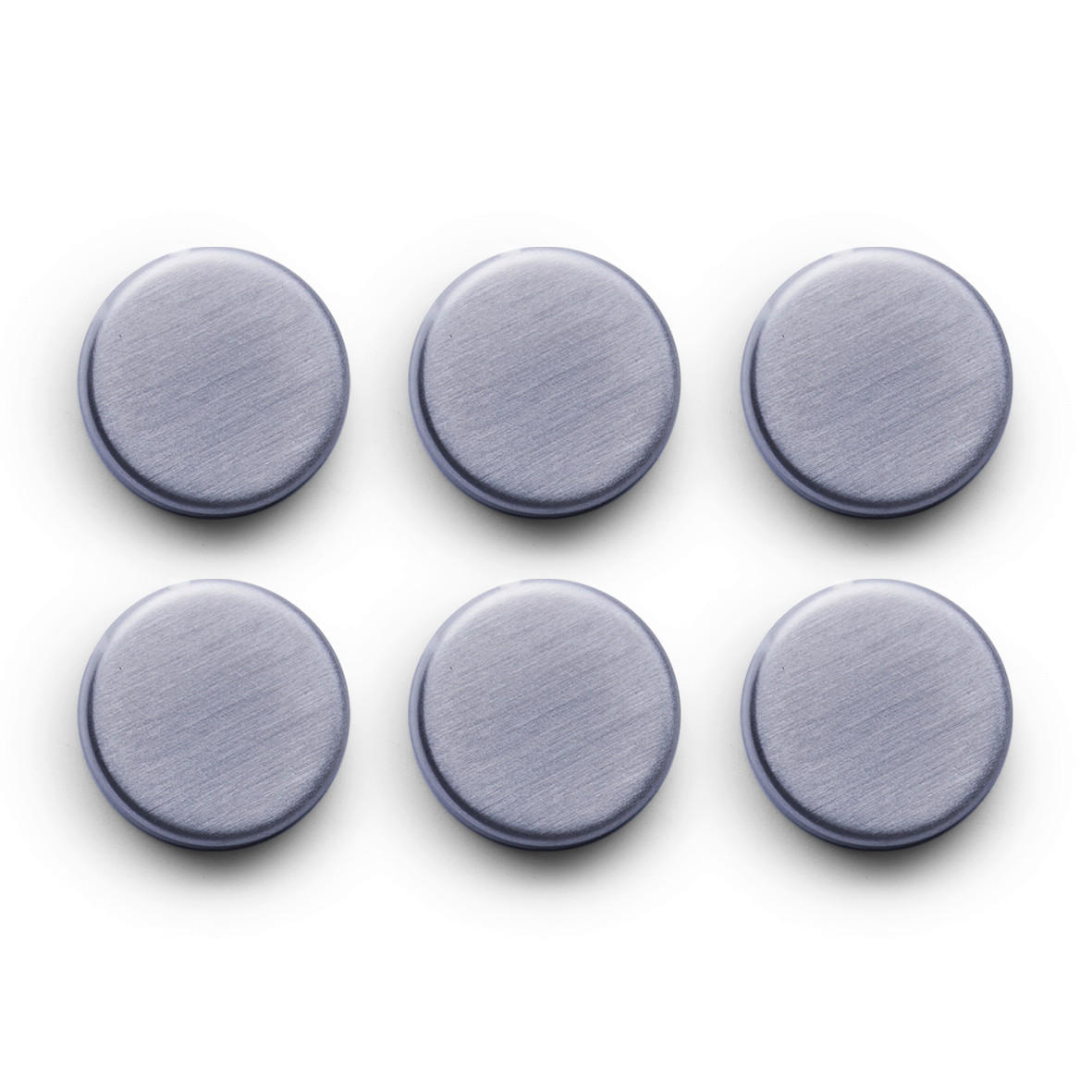 MAGNETSET 2,7/2,7/0,8 cm  - Edelstahlfarben, Basics, Metall (2,7/2,7/0,8cm)