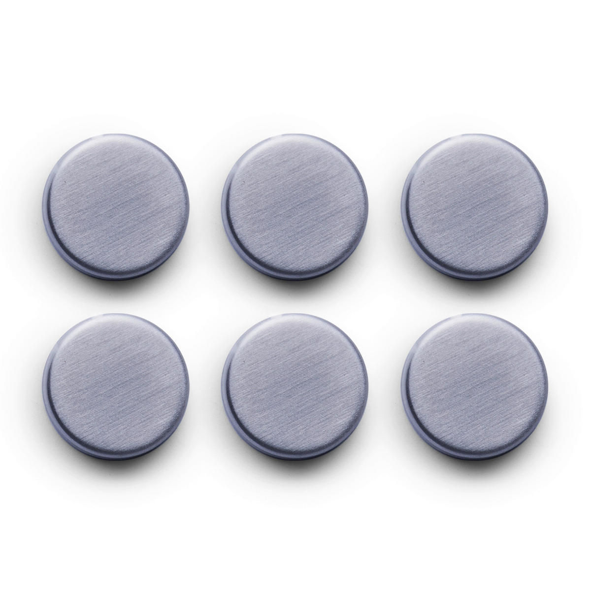 MAGNETSET 2,7/2,7/0,8 cm  - Edelstahlfarben, Basics, Metall (2,7/2,7/0,8cm)