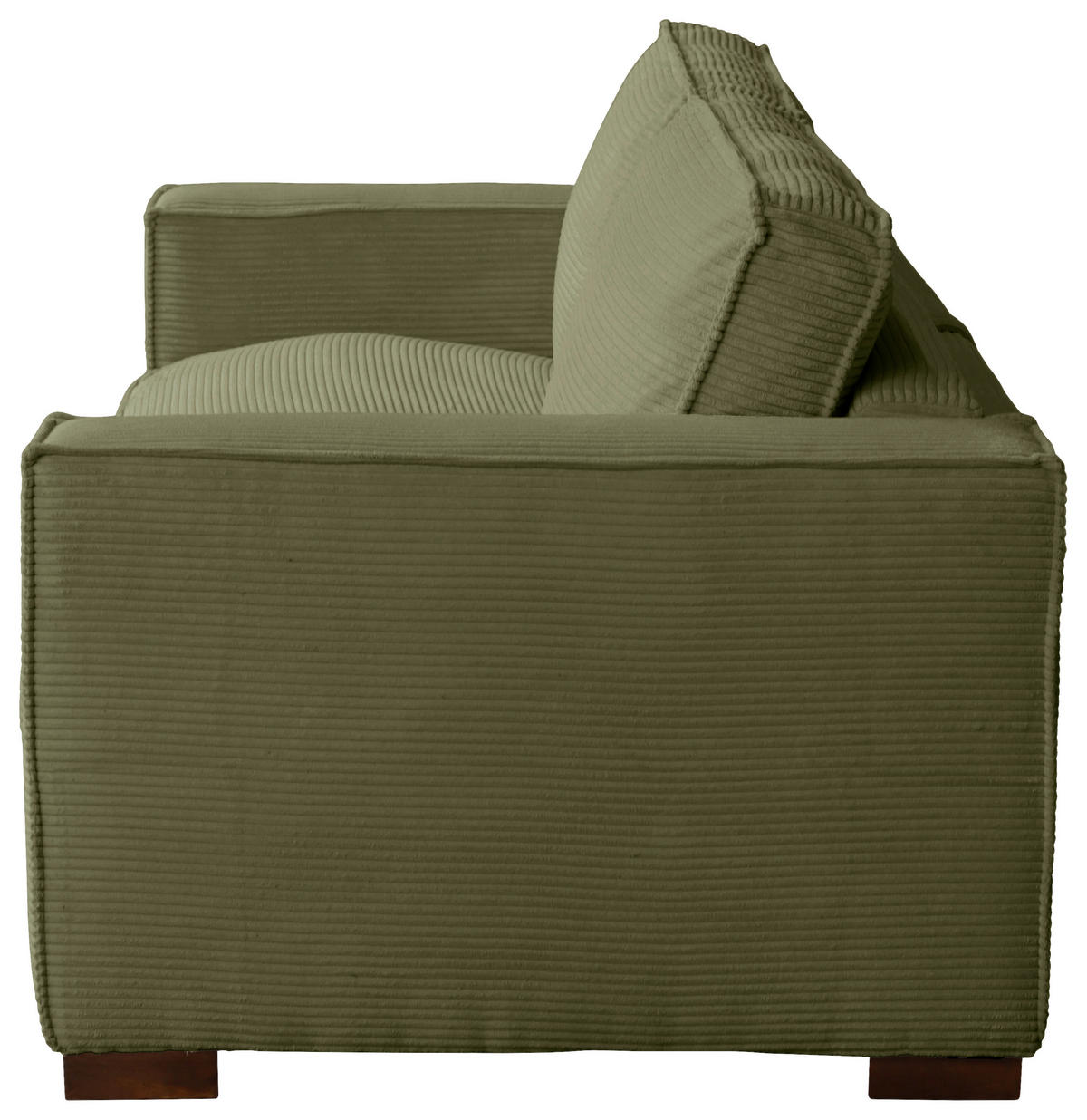 SCHLAFSOFA in Textil Grün  - Dunkelbraun/Grün, Design, Holz/Textil (203/85/99cm) - MID.YOU