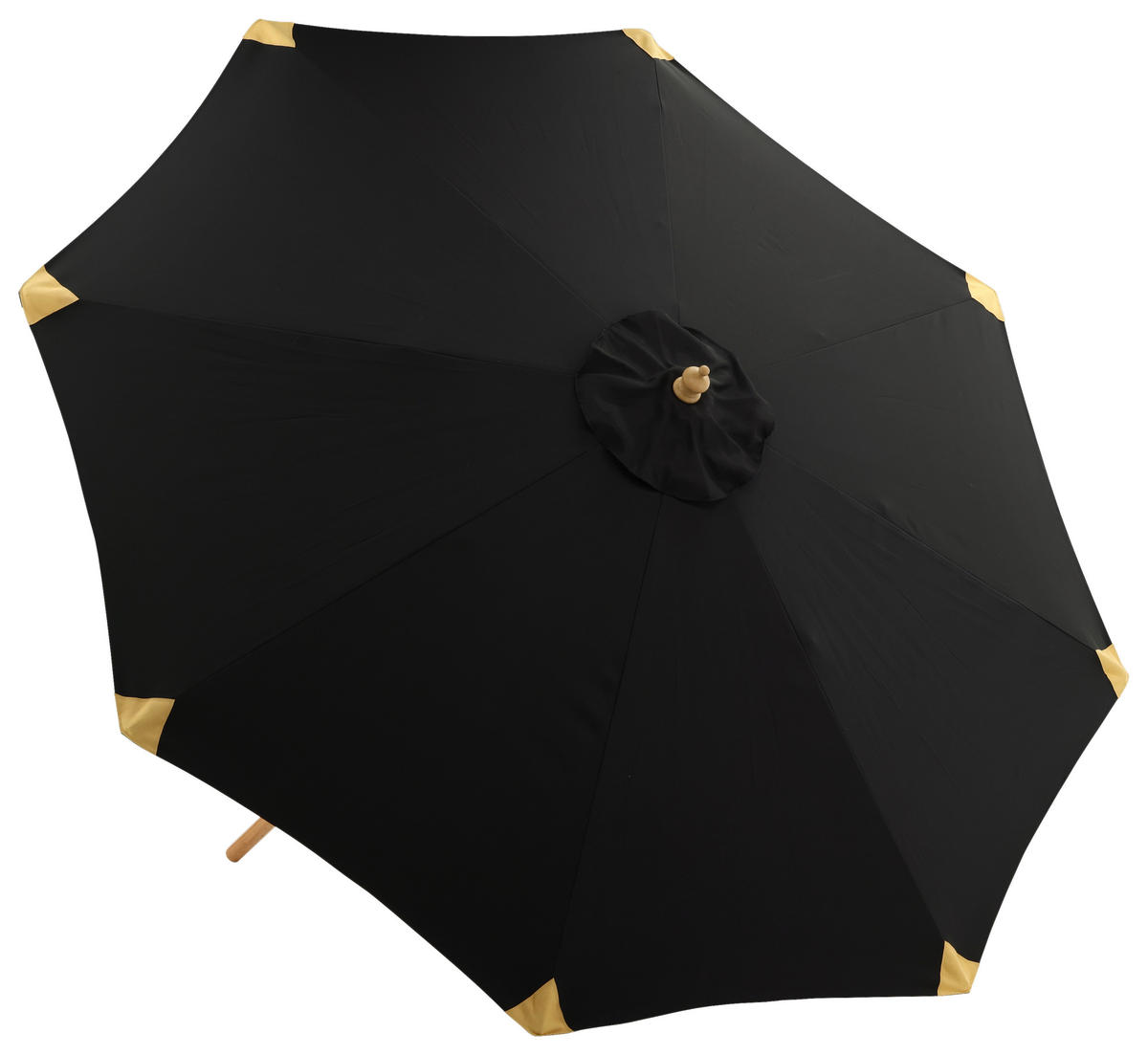 SONNENSCHIRM 270 cm  - Schwarz, KONVENTIONELL (270/250cm) - Gardenson