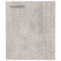 KÜCHENSCHRANKFRONT 60/72/56 cm  in Hellgrau  - Edelstahlfarben/Hellgrau, MODERN, Holzwerkstoff/Metall (60/72/56cm) - Nobilia