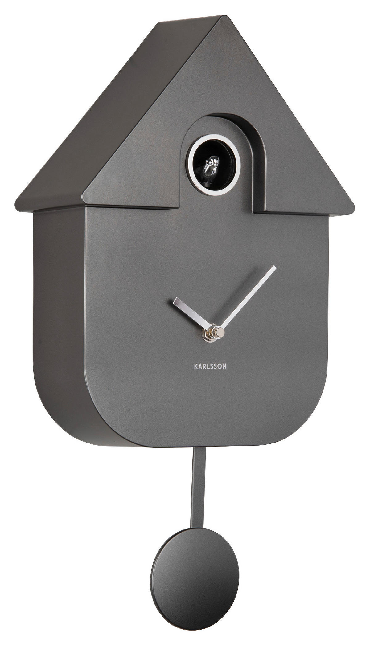 WANDUHR  Dunkelgrau  - Dunkelgrau, Basics, Kunststoff (21,5/41/8,5cm) - Karlsson