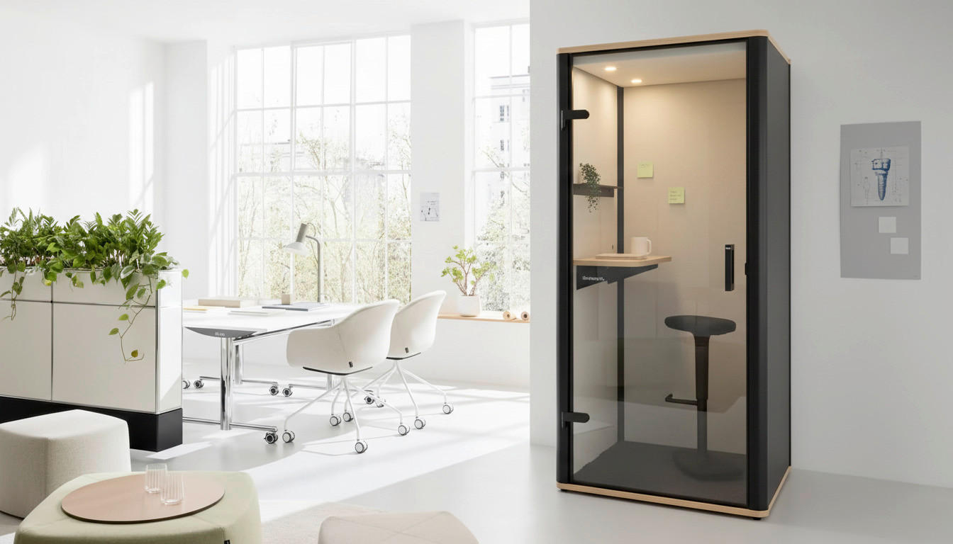 TELEFONBOX BOSSELINO UNO - Schwarz, MODERN, Glas/Holzwerkstoff (100,2/215,5/99,4cm) - Bosse
