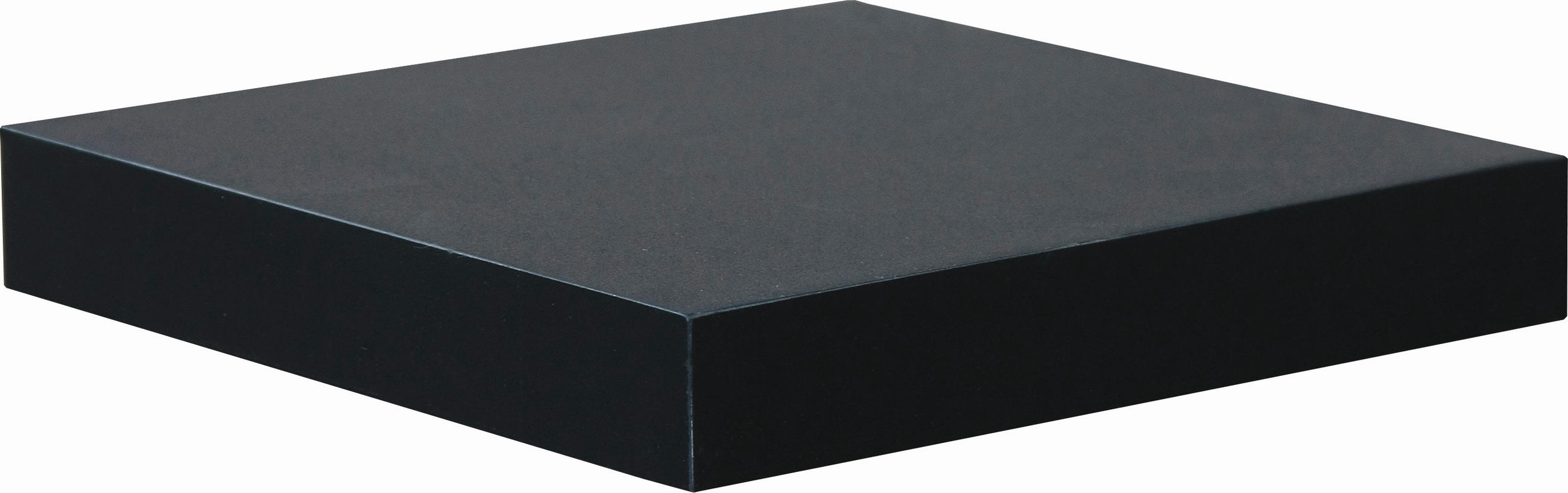STENSKA POLICA - črna, Design, leseni material (23,5/3,8/23,5cm) - Carryhome
