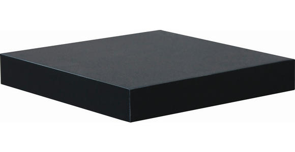 WANDBOARD Holzwerkstoff Schwarz  - Schwarz, Design, Holzwerkstoff (23,5/3,8/23,5cm) - Carryhome