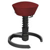 BÜROHOCKER 55/45,66/55 cm  - Schwarz/Dunkelrot, Basics, Textil/Metall (55/45,66/55cm) - Aeris