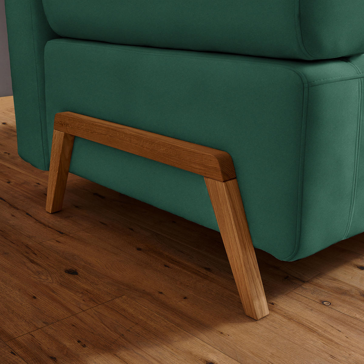 SCHLAFSOFA in Textil Türkis  - Türkis/Naturfarben, Design, Holz/Textil (211/88/102cm) - Niels Andersson