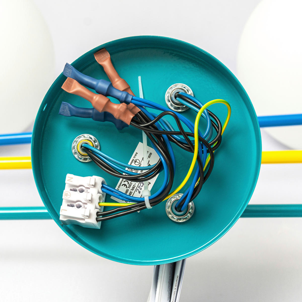 KINDERDECKENLEUCHTE 76/76/31 cm   - Multicolor, LIFESTYLE, Glas/Metall (76/76/31cm)