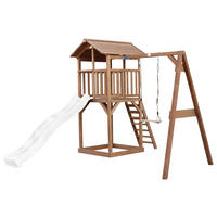 SPIELTURM 283,6/241,9/349 cm  - Weiss/Braun, Konventionell, Holz/Kunststoff (283,6/241,9/349cm)