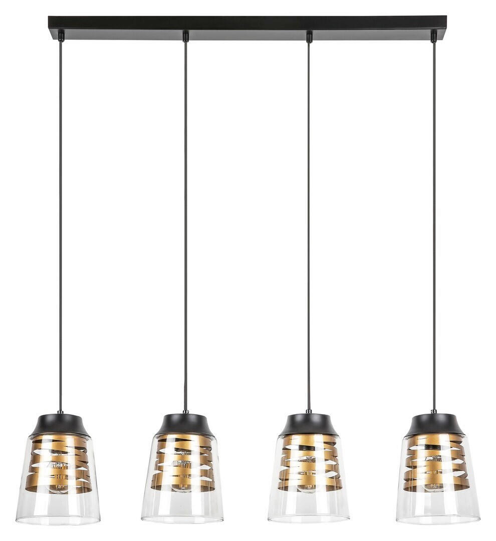 LUSTER       - providno/zlatna, Trendi, staklo/metal (120/73cm)