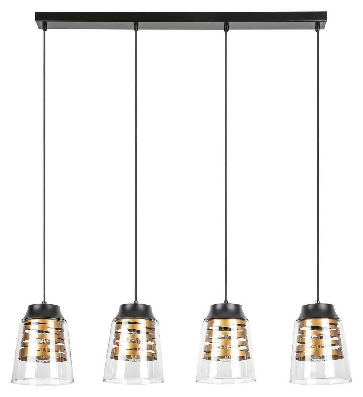 LUSTER       - providno/zlatna, Trendi, staklo/metal (120/73cm)