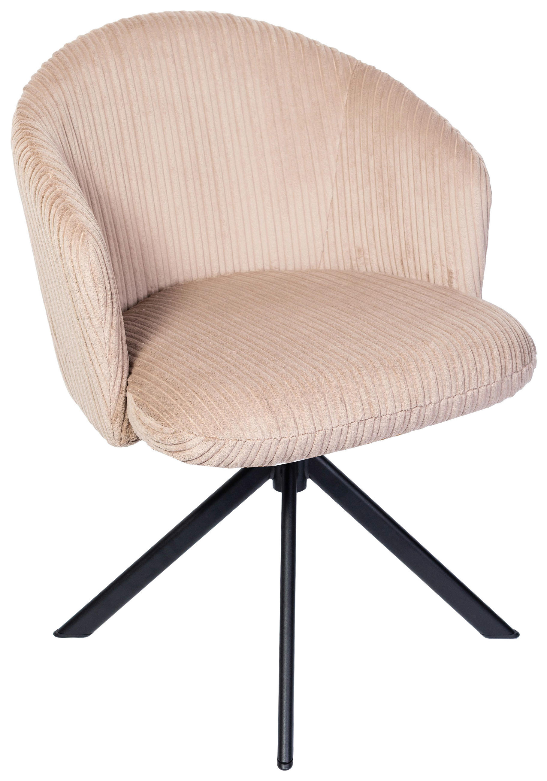 ARMLEHNSTUHL  in Schmiedeeisen Feincord  - KONVENTIONELL, Textil/Metall (61/82/59cm) - Stylife