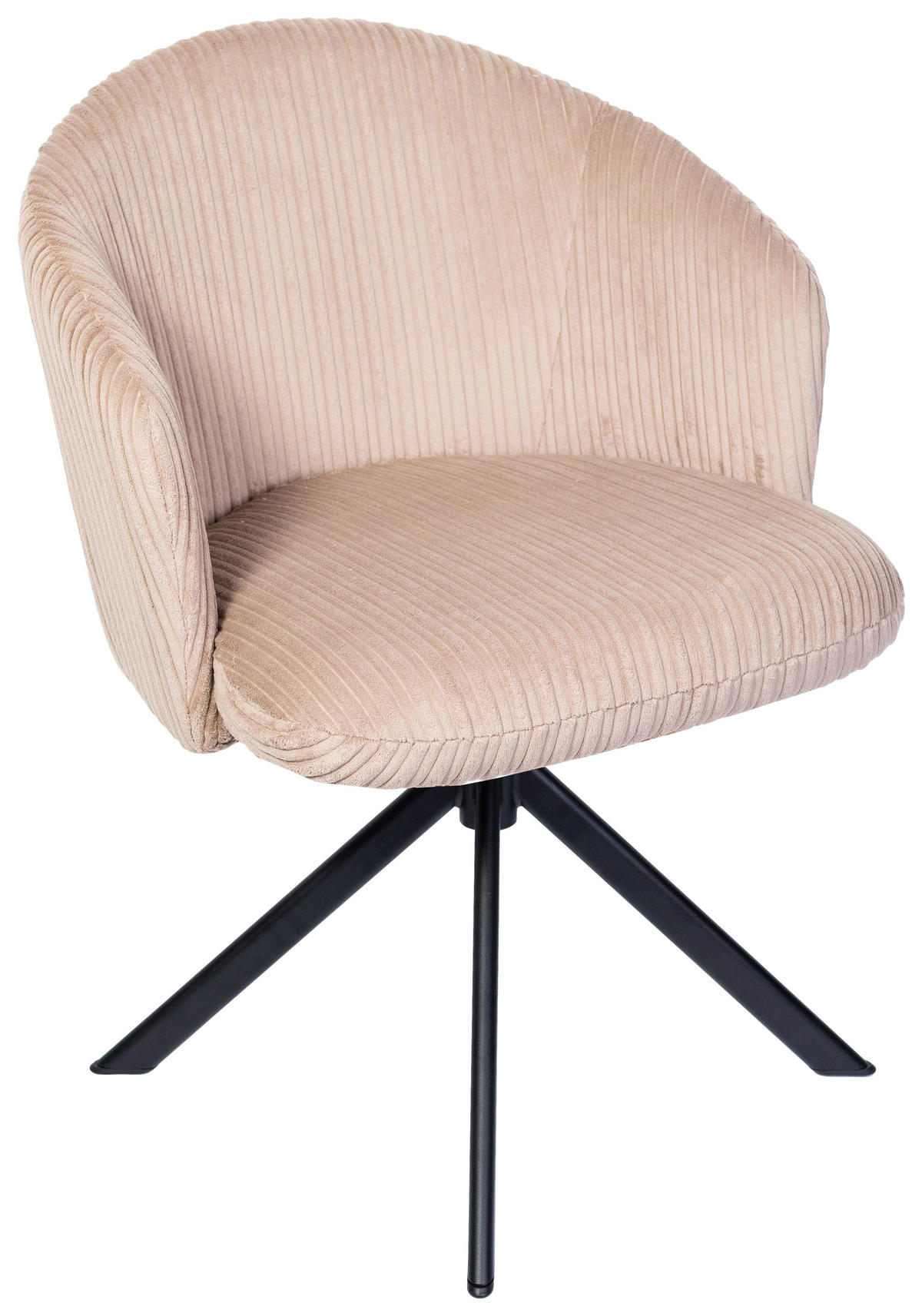 ARMLEHNSTUHL  in Schmiedeeisen Feincord  - KONVENTIONELL, Textil/Metall (61/82/59cm) - Stylife