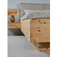 BETT 180/200 cm  in Naturfarben, Zirbelkieferfarben  - Zirbelkieferfarben/Naturfarben, Natur, Holz/Textil (180/200cm) - Valnatura