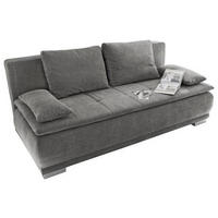 KANAPÉÁGY textil, faalapú anyag szürke  - ezüst/szürke, Modern, műanyag/faalapú anyag (208/93/105cm) - MID.YOU
