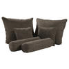 KISSENSATZ 6-teilig  - Schlammfarben, Design, Textil - Esposa