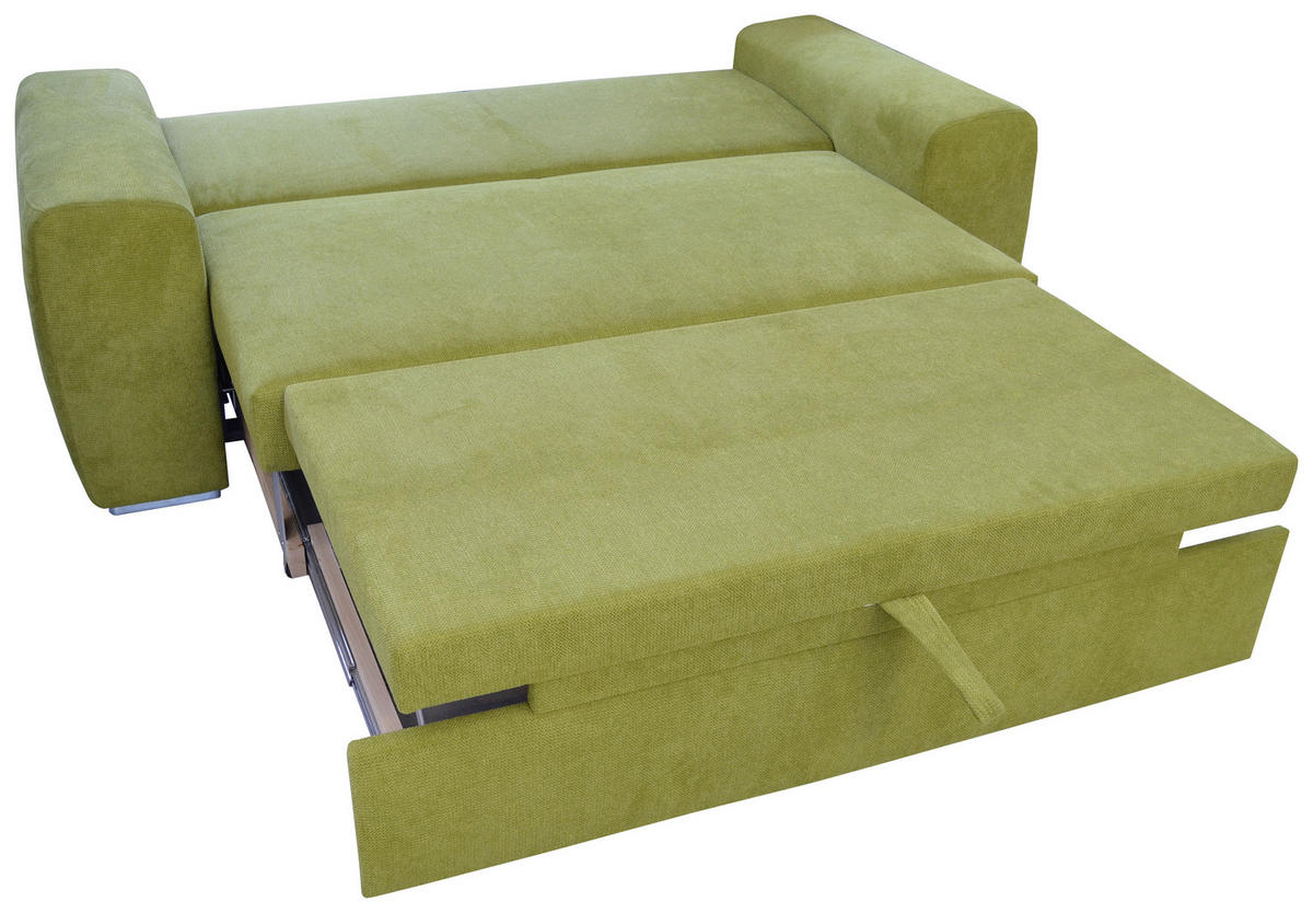 SCHLAFSOFA in Beige  - Chromfarben/Beige, Design, Holz/Textil (199/92/97cm) - Hom`in