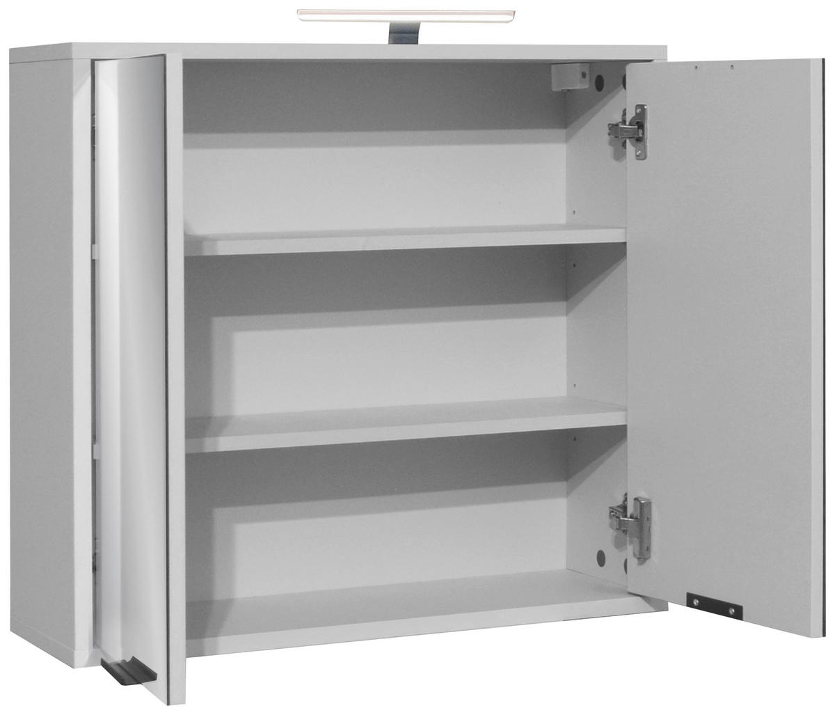 SPIEGELSCHRANK 71/65/22 cm  - Schwarz/Grau, MODERN, Holzwerkstoff/Metall (71/65/22cm) - Livetastic