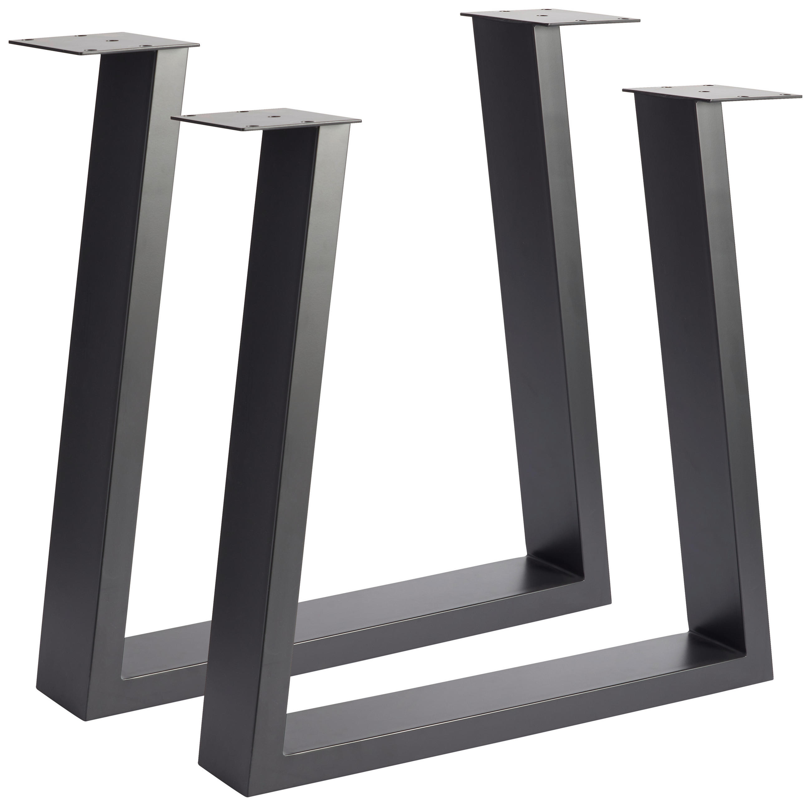 TISCHGESTELL in Metall 73/17/74 cm   - Anthrazit, Design, Metall (73/17/74cm) - Waldwelt