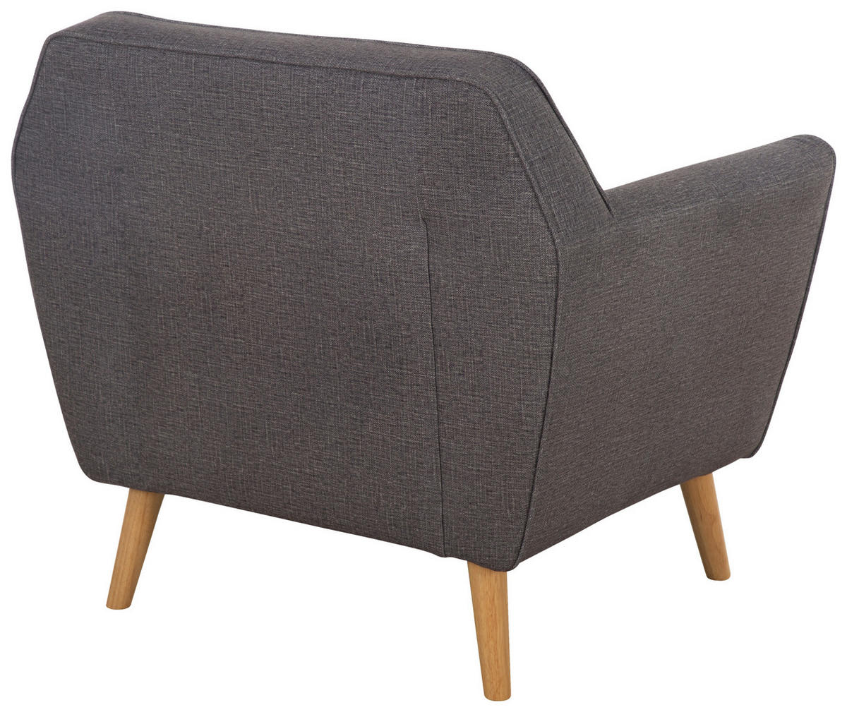 SEDACIA ZOSTAVA, textil, tmavosivá - prírodná farba/tmavosivá, Modern, drevo/textil (178.5/83/79cm) - P & B