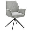 ARMLEHNSTUHL  in Cord  - Schwarz/Grau, Design, Textil/Metall (63/91/65cm) - Musterring