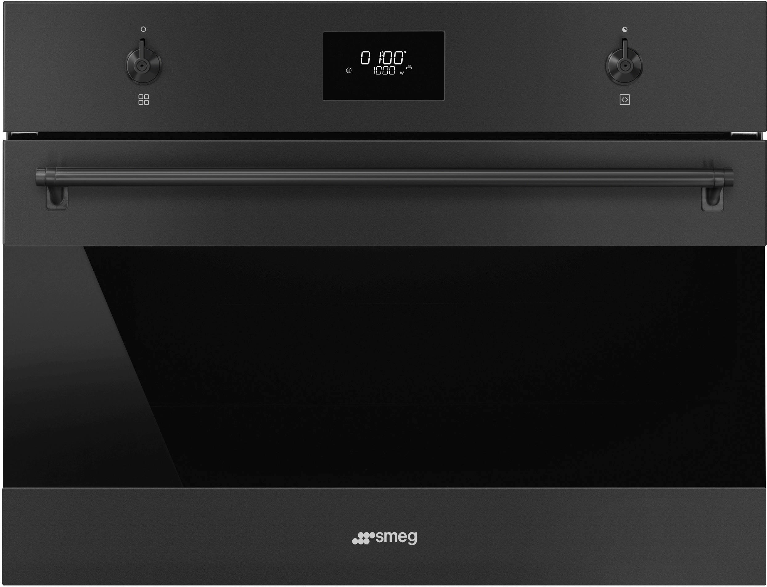 KOMPAKTBACKOFEN SO4301M0N  - Schwarz, Basics, Metall (59,7/45/54,8cm) - SMEG